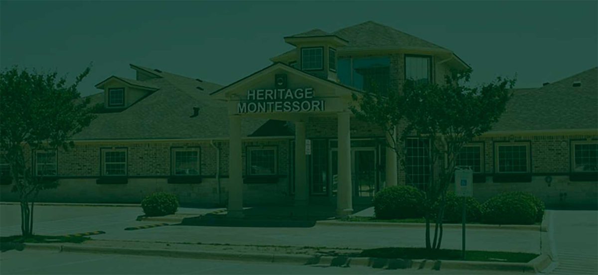 The Heritage Montessori campus entrance in Murphy